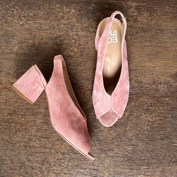 MADE pink suede pumps - Picture 3 of 4